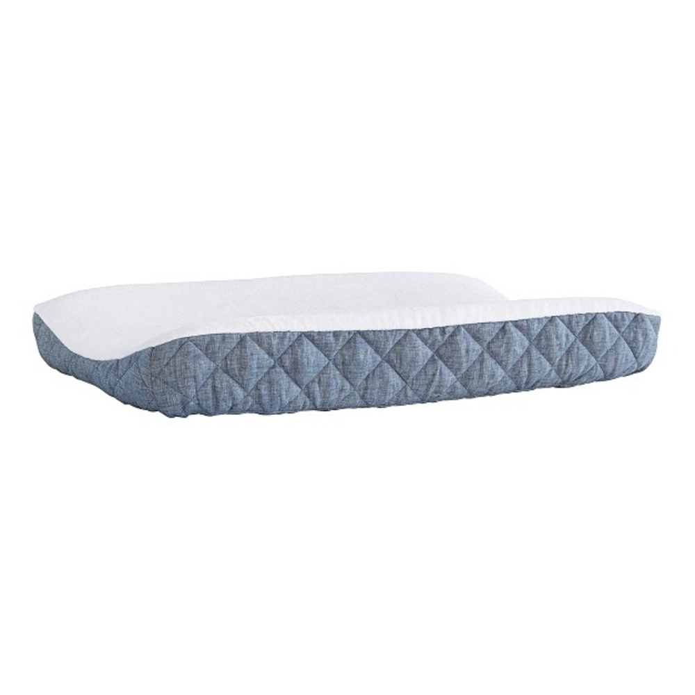 Pottery Barn Kids European Linen Terry Changing Pad Cover (Indigo)